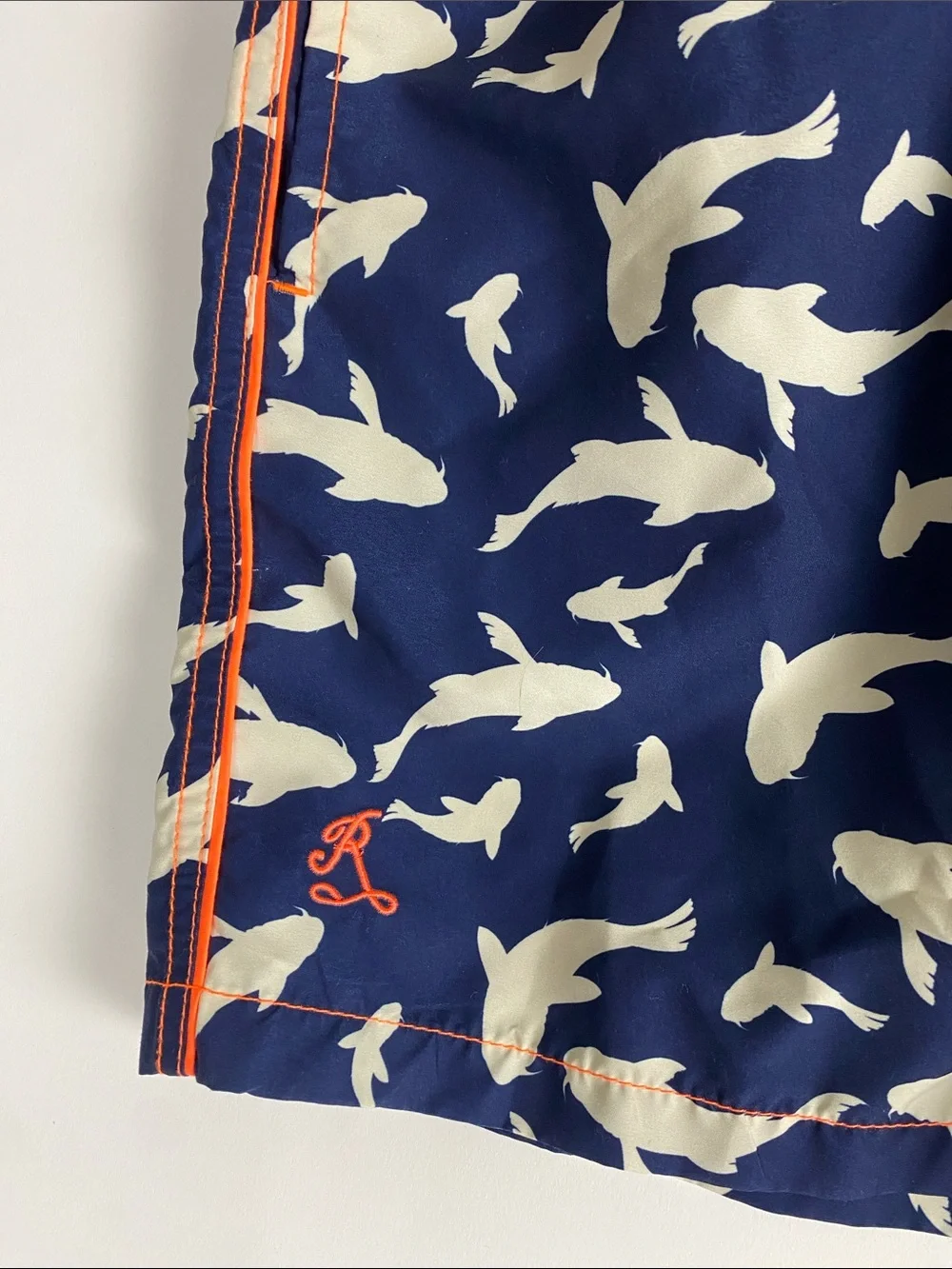 Ramatuelle Belize Koi Swim Shorts Navy Men’s Size L
